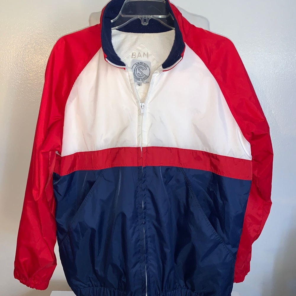 Vintage Be in the Current Seen Large Ski Jacket Patriotic Colors Preowned